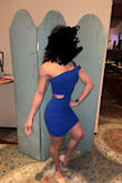 A little tight but an absolutely gorgeous dress.  Sexy but classy! - Mary O.