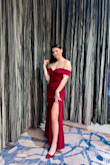 Loved this dress! Received so many compliments. Fabric was stretchy and the dress was long enough for me to wear heels too. - Jordan K.