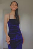It came in early, which was super nice. it fits me very well... I was worried about it being velvet but seeing the dress in person made my family and I fall in love with it! Nice and stretchy fabric made it extremely comfortable. - Melanie F.