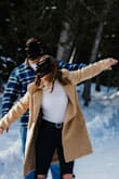 I ordered this for winter-themed engagement pictures for a cute and cozy look! Definitely kept me warm in the chilly weather, and was super cute. Had lots of compliments. Only thing I would change is ordering a size down because it does run a little large! - Tayla L.