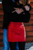 I would definitely order this skirt again! Fits true to size. If you don't like it fitting tight, I would size up! Otherwise, LOVE LOVE LOVE! - Tayla L.