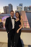 Ordered this for a black tie wedding. The length was perfect with heels, and it wasn't super low cut. It may be a bit tight if you have wider hips, but I didn't think it was uncomfortable! - Mackenzie E.