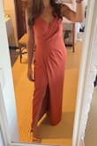 Great quality, perfect for a summer wedding! This dress fits perfectly and the tone matched really well with my skin. I'm 5'4" and didn't need any alterations! Happy!! - Marcela G.