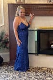 I love the dress was stunning for a wedding.
It is very revealing though I had to wear a large necklace to take away from the cleavage, but if that doesn't bother you then the dress is perfect.
It's very long so I did have to hem it as well.
The back is gorgeous and color stood out. - Valbona S.