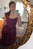 I ordered this dress for a friends wedding. It fits true to size and very comfortable and flattering. - Kirsten V.