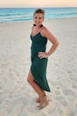 Great dress to travel with; doesn't wrinkle. Beautiful color - Kristen C.