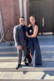 Bought for a wedding. It was gorgeous. Very high-quality thick material. After reading all the reviews I got nervous and bought an XL. Turned out WAY too big, should have gone with normal size from the beginning. Switched to a MEDIUM and it fit perfectly!! I loved this dress! So flattering. - Katelyn R.