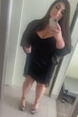 I am so in love with this dress. My body is more apple-shaped (bigger midsection) and very busty (40G). It hides my tummy really well and I feel gorgeous in it! Great quality, true to size, my go-to little black dress <3 Highly recommend. - Dannon R.