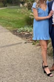 I have this dress in red as well! I've gotten so many compliments wearing them. Wore to a fall wedding and it was perfect! A great buy - Halle H.