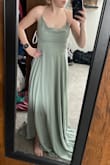 It didn't fit me well. The length was a foot and a half too long even with shoes. The dress fit but the neckline did not work. I tried to tighten the back but it just wouldn't sit right and you could see down and see my bra or fall way too low, I didn't need a nip slip at a wedding. - AnnaBelle W.
