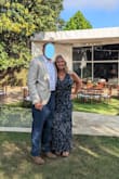 I wore this to a wedding in Brazil. It was very comfortable for a very long day and actually fit without needing it hemmed because it is cut more like an ankle length on taller gals.  I removed the black ties and wore with nude shoes, but kept the ties for when I wear black shoes.  The ties were super cute but didn't look right for the hot weather and nude shoes. - Kathleen W.