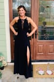 It's simple, slightly sexy, very elegant. I wore it to a black tie work event and it was perfect. I had 3 inch heels on and it was still a bit long, and I'm 5'10" - had to pull the dress up to walk. You can't wear a bra with it, but if you wanted to be more conservative you could do a black bandeau. I got a medium and it had a little bit of room, a small would have been more form fitting but I didn't mind it being a bit flowy. - Emily D.