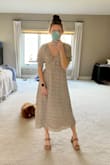 I was worried this would be too low cut but it fits great! No complaints. Comfortable, easy to move in, not see through. - Nicole A.