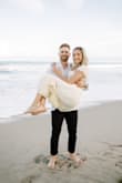 I wore this for our beach engagement photos and it worked out perfectly :) It's lightweight and can be dressed up or dressed down. Highly recommend! - Christine N.