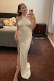 I love this dress so much. Will be wearing it as my reception dress! The bottom will be needing some trimming in the front, but overall it's amazing quality! I feel so beautiful in it! - Sabrina R.