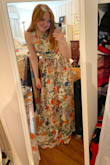 The most beautiful elegant dress I've ever worn!! It almost looks like it's from Anthropology! I love the form-fitting top. The lining is great quality. Love how modest it is as well. It's a bit tight on me and wear an A cup so if you're any bigger I'd recommend a small instead of xs. - Lex G.