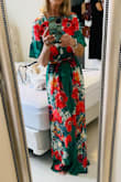 Perfect for a summer garden party. Will need to have it hemmed a bit or wear very high heels but very pretty. - Victoria S.