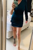 I ordered this for a business gala but it's a bit short for that type of an event, however gorgeous color and style and will definitely wear for a fancy date night or girls night out dancing. - Victoria S.