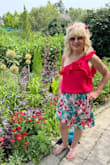 The skirt goes great with a red shirt. I love wearing it. - Leah K.