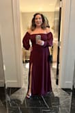 This dress is so pretty!  It fit like a glove and I received lots of compliments.  I wore this to a formal charity gala.  It was too long for me even with 4 inch heels so I did get it hemmed. - Lauren S.