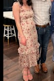 I felt so confident and pretty in this dress! Wore it for a rehearsal dress. The top was tight enough that I didn't have to wear a bra. - Ally P.