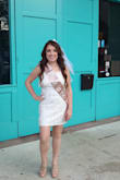 I love this dress, fits perfect and received many compliments. Bought the white dress for my bachelorette celebration and will definitely be wearing it for other occasions. You can wear silicon nipple covers. - Erika A.