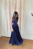 I got this dress for my daughter for prom and she loved it. We had to have it taken in, I think an XXS would be better if it were available. This runs true to the size of an extra small. - Kavita P.