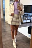 This jacket runs very oversized. I'm normally a small and would've ordered xxs if it were available. But the material is really nice. Great quality and it looks good with almost anything. - Kierstein A.