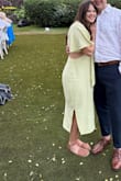 The color and the shape were perfect! I ordered a larger size then I normally would because I wanted a loser fit but it fit so well! Bought for a beach wedding and I got so many compliments! Can't wait to bring this one out again. - Rebekah F.
