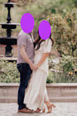 I've used this dress for my engagement photos and as a wedding guest. It's not a stretch material, especially with the zipper around the side/torso area. But it fits one perfectly. Especially for being a short girl, I like how the length fits. I went with a size up so a large. - Midori M.