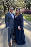 Bought for a black-tie wedding and it was stunning. I got so many compliments! Was a little bit long, maybe half to a full inch with 3in heels but wasn't a big deal. My bust is right at 120cm so right in between the 2x and 3x but the wrap made it easier. I got the 2x and would not go up. - Ava G.