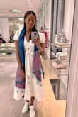 This dress is everything! This is for all ages and will last through evolving fashion trends. Super classy and beautiful, it can be dressed up or down, great fit. I decided to dress mine down for a day in LA. Tons of compliments I will be getting it in blue :)
IG: venise_barnes - Venise B.
