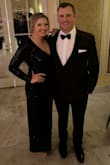 I love this dress. I have some wider hips but the slit makes it look like it was made for me!!!! - Laci C.