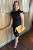 This little black dress was everything I had hoped for. This was my first time to buy from Lulu's for myself so I was hesitant about the sizing, fit, and quality. I read all the reviews prior to purchasing. I am a size 10 and wear mostly mediums; however, after reading the reviews, I went with a large in this dress. I believe the medium would have fit, but would have been more snug. The large gave me room and did not make me feel uncomfortable. The top was a little loose, but I was able to make it work. I received so many compliments with this dress and I'm looking forward to the next time I can wear it. - Priscila R.