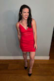 I'm obsessed with this dress. Super flattering, just the right length (which is tough to find when you're short!), and I love the adjustable straps (again, short). - Shauna T.