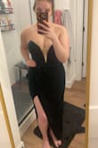 Obsessed with this dress. It fits like a glove, makes my body look amazing, and is so comfortable. I wish it was a little more green in person (it's very dark), but it is stunning regardless!! - Madeleine S.