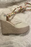 These shoes are absolutely adorable they're perfect for spring. The front toe portion is a little tight so be aware if your feet are a little bit wider! But perfect fit otherwise - Julia Z.