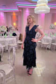 This dress was so nice and fit me perfectly. I did have to stitch up the plunging neckline a couple of inches but honestly worth it because it looked great! - Nicole R.