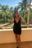 Cute dress. I have worn it for graduation as well as out for dinner. It's super cute. It fit a bit smaller. I kept having to pull it down as it would ride up and fit like a mini dress - Carolina O.