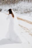 I wore this dress for my outdoor winter wedding and it fit like a glove and was absolutely perfect. I ordered a size small and it fit perfectly all around; I usually struggle with dresses being too short and sleeves being too short, but this dress was the perfect length and I did not need any hemming. The fabric feels so high quality, I was so surprised. I absolutely recommend this dress to anyone looking for a classic, long sleeve dress. - Kaitlyn H.
