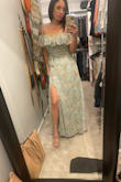 Dress fits perfectly! Not too tight and is perfect for a spring lunch date! - Rachel A.