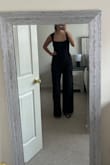 I love this jumpsuit! It shapes your body perfectly, is a great length for someone like me who has long legs, and is such nice material for the price. - Jill S.