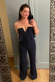 Love everything about this Jumpsuit! It was so comfortable and flattering. The material had just enough stretch to avoid feeling constricting. The pants were a little long, so if I had ordered them with enough time I would have had them hemmed. Overall, though, I loved this and got so many compliments - Sarah R.