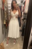 The top straps are a little loose and will get them altered but the outfit is so cute and will be keeping! - Rachel A.