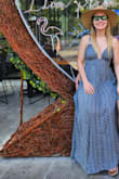 This dress is a vacation miracle. It has such a lightweight feel to it, I barely noticed it on my sunburnt shoulders. The perfect beach dress.
The bust was a little loose on me, but I did a criss-cross pattern on my back with the tassels and that seemed to hold everything in place. - Taylor P.