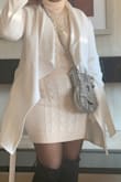 Wanted to dress up for a plane ride to Miami & of course it was too hot once I got to Miami definitely cold weather wear, but it is well made & I actually got hit on...lol made my day...made a milestone birthday :) the hat is from Lulus as well & the thigh-high boots. - Francine E.