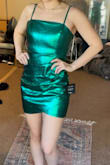 So shiny and fun! Love this dress; fits perfect - Chloe M.