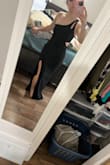 Loved this dress so much. Perfect size and stretch that I wanted I found another dress that I loved even more (also from Lulus). Otherwise, this dress is perfect. My Lulus size said to go with a small but I went with xs to have a little bit more fitting look and it was great. Don't feel like I can't breathe and still have great flexibility in it for dancing and stuff! - Gabrielle G.