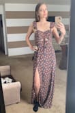 Comfortable and fits like a glove, other than length. Perfect for tall beauties though, my daughter is 5'9 and it would be PERFECT for her ... she always has issues finding LONG enough dresses. I better get it altered before she steals it! Great quality too. - Tina H.