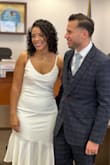 Wore this to my court wedding ceremony. The dress was just beautiful. - Nelsy G.